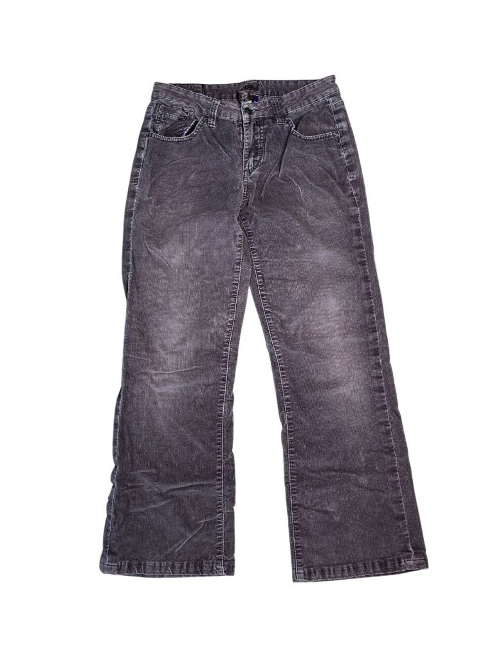Vintage Jag Womens Fine Corduroy Pants Size 6 Grey Bootcut Mid Rise Fine Wale - Picture 1 of 9